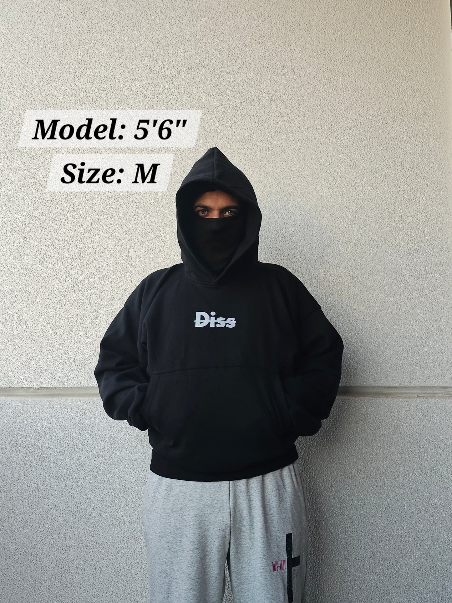 Hoodie Black "Be The Change" Diss Clothing