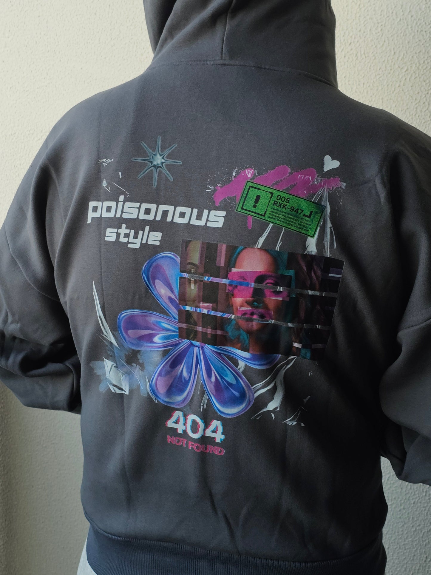 Hoodie Dark Grey "Poisonous Style" Diss Clothing