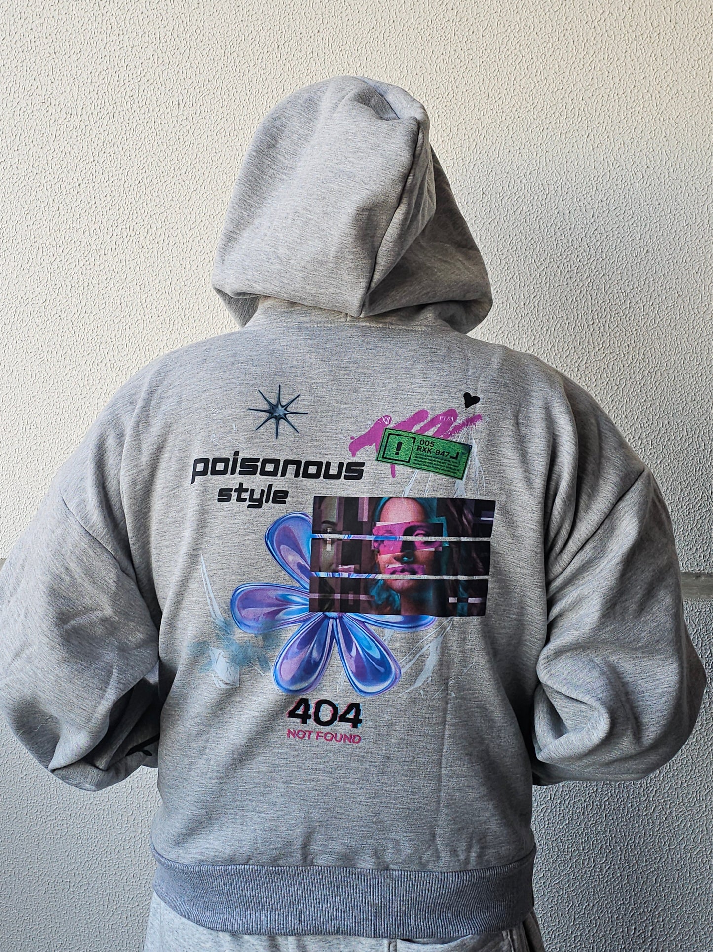 Hoodie Grey "Poisonous Style" Diss Clothing