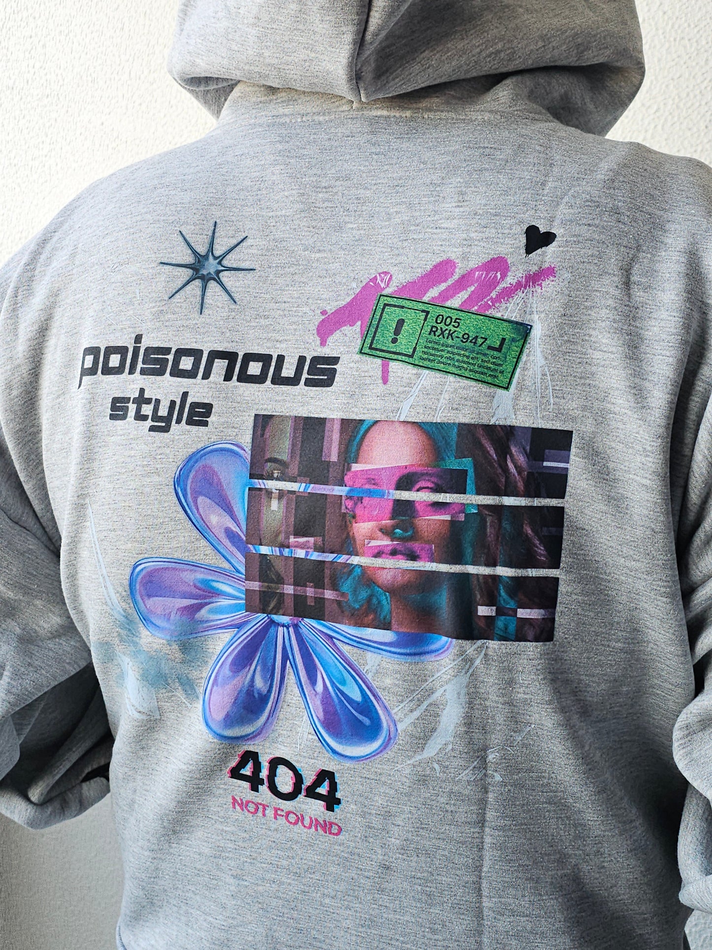 Hoodie Grey "Poisonous Style" Diss Clothing