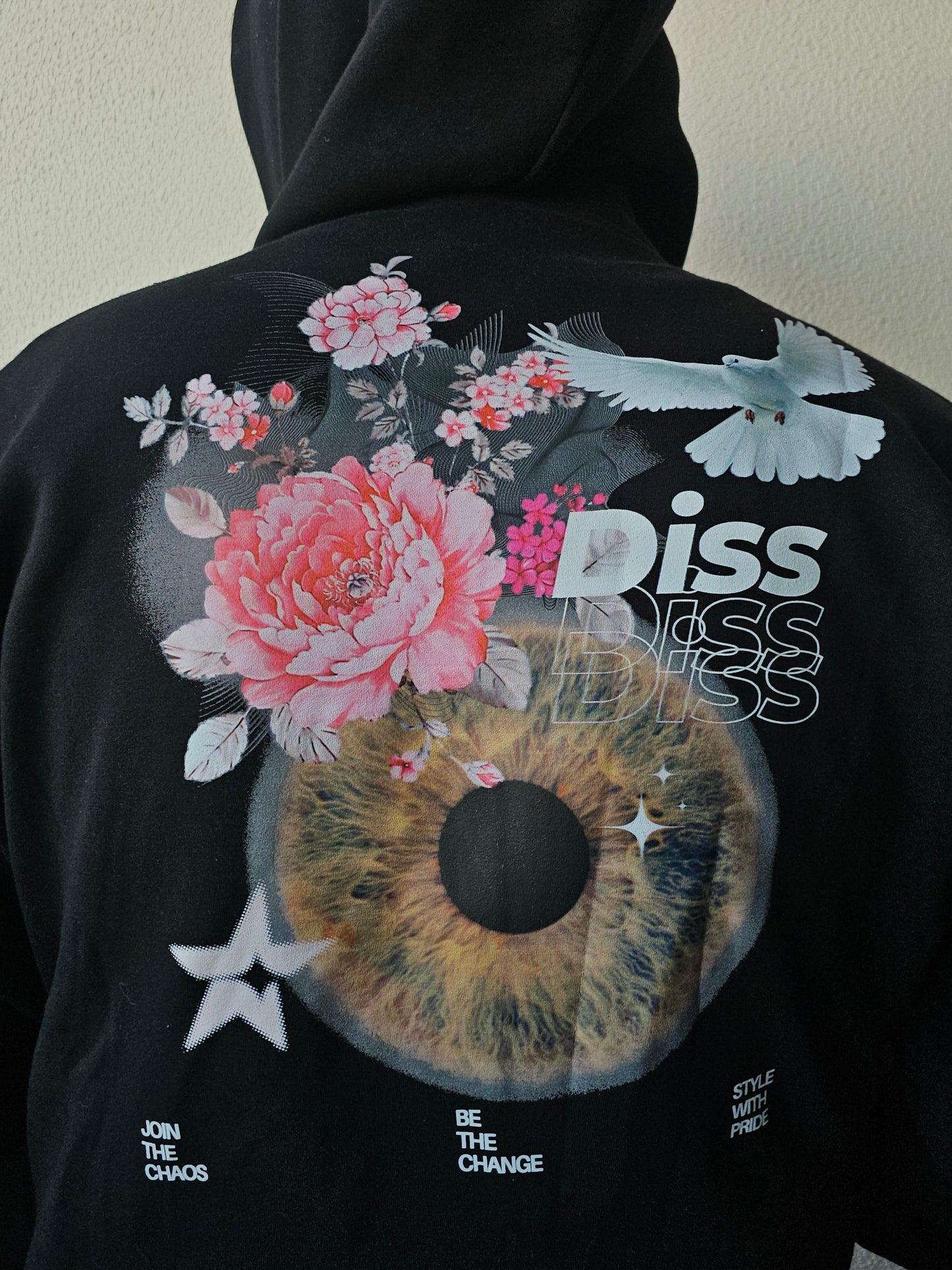 Hoodie Black "Be The Change" Diss Clothing