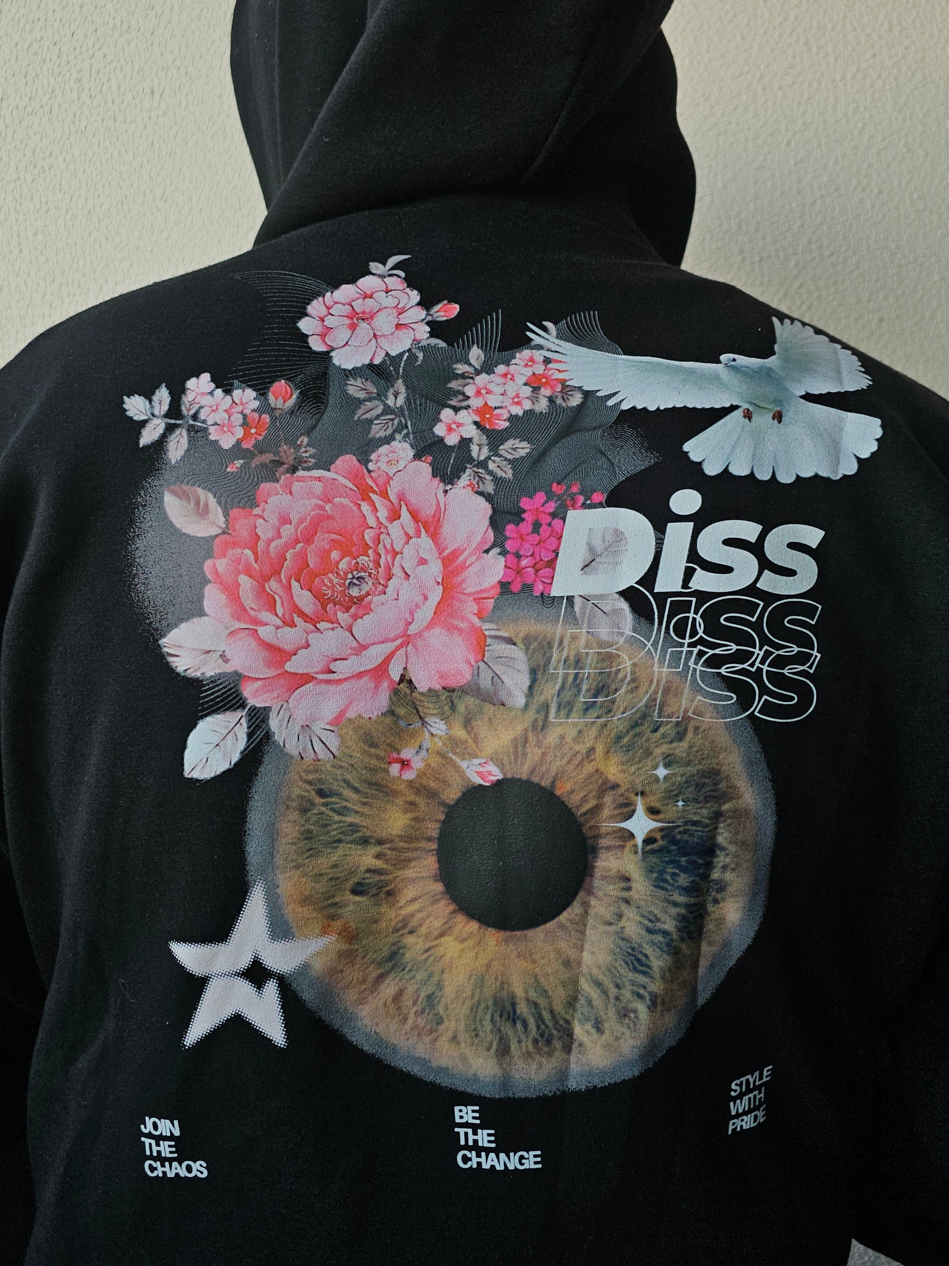 Hoodie Black "Be The Change" Diss Clothing