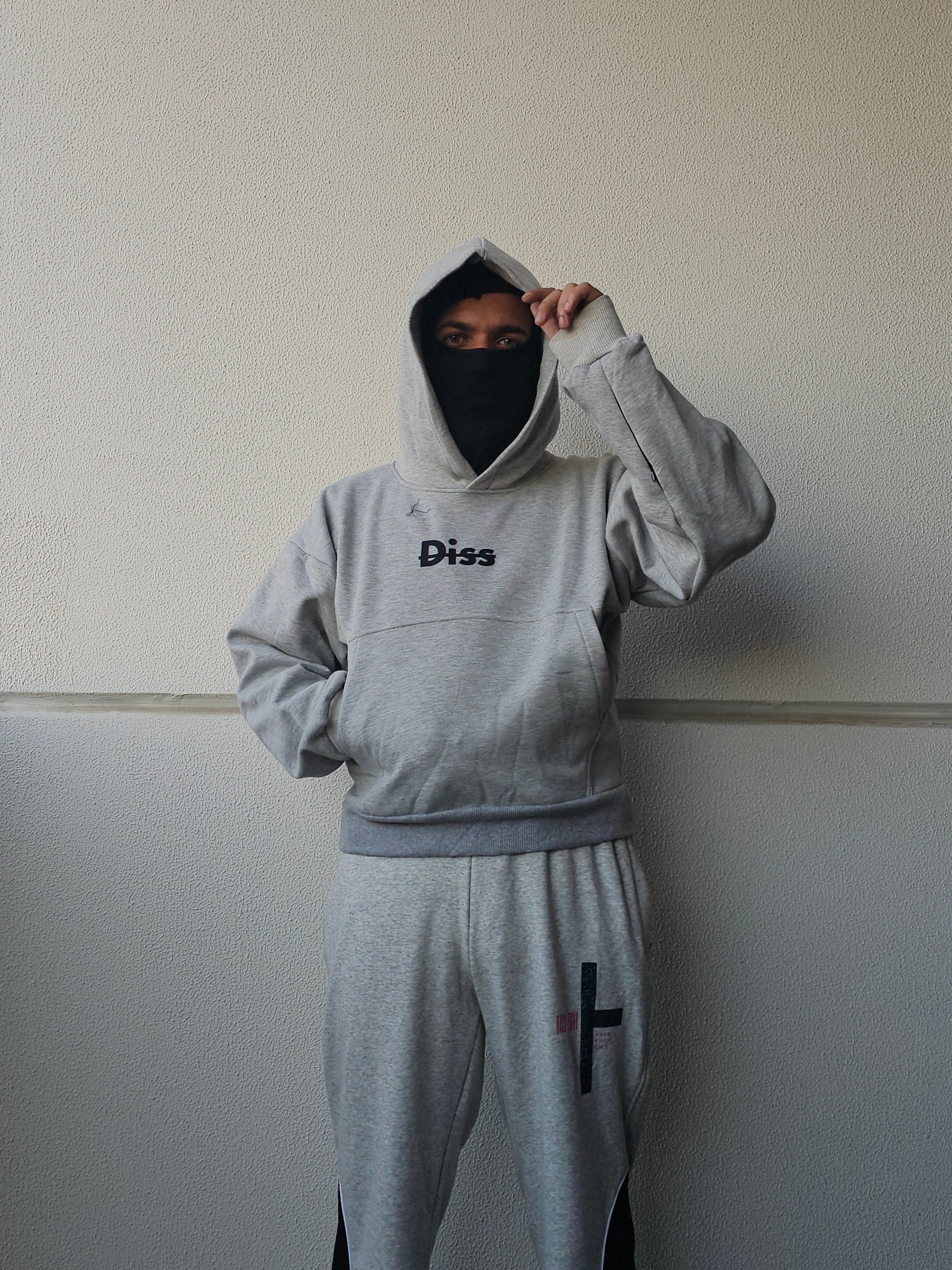 Hoodie Grey "Be The Change" Diss Clothing