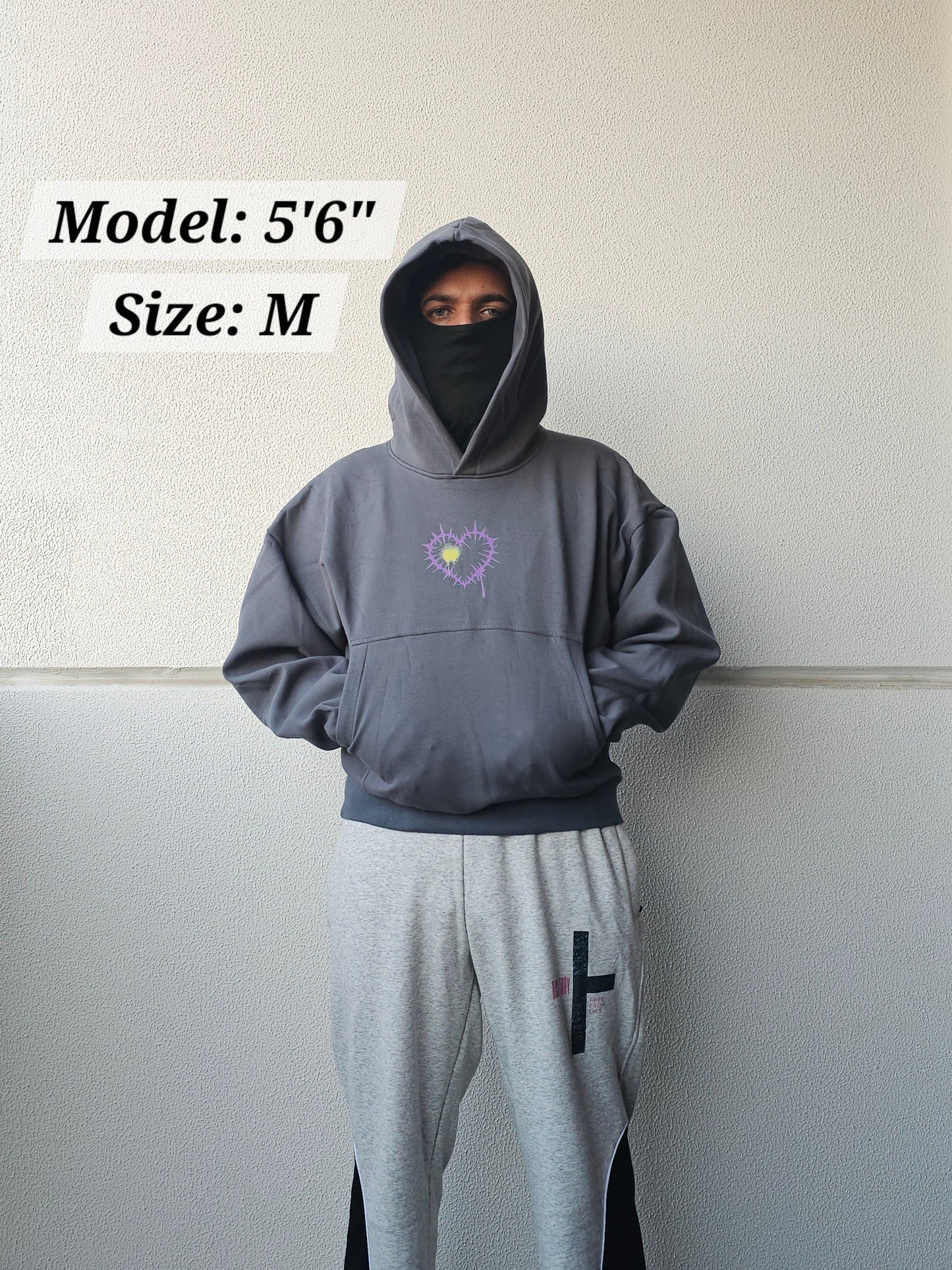 Hoodie Dark Grey "Poisonous Style" Diss Clothing