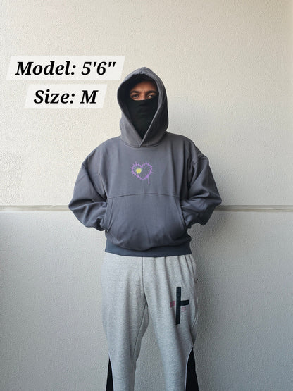 Hoodie Dark Grey "Poisonous Style" Diss Clothing