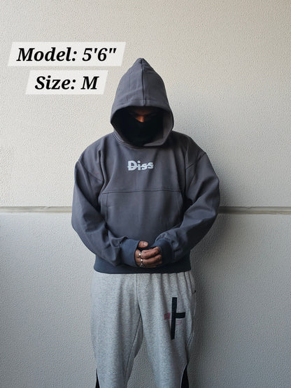 Hoodie Dark Grey "Be The Change" Diss Clothing