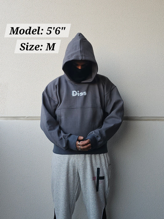 Hoodie Dark Grey "Be The Change" Diss Clothing