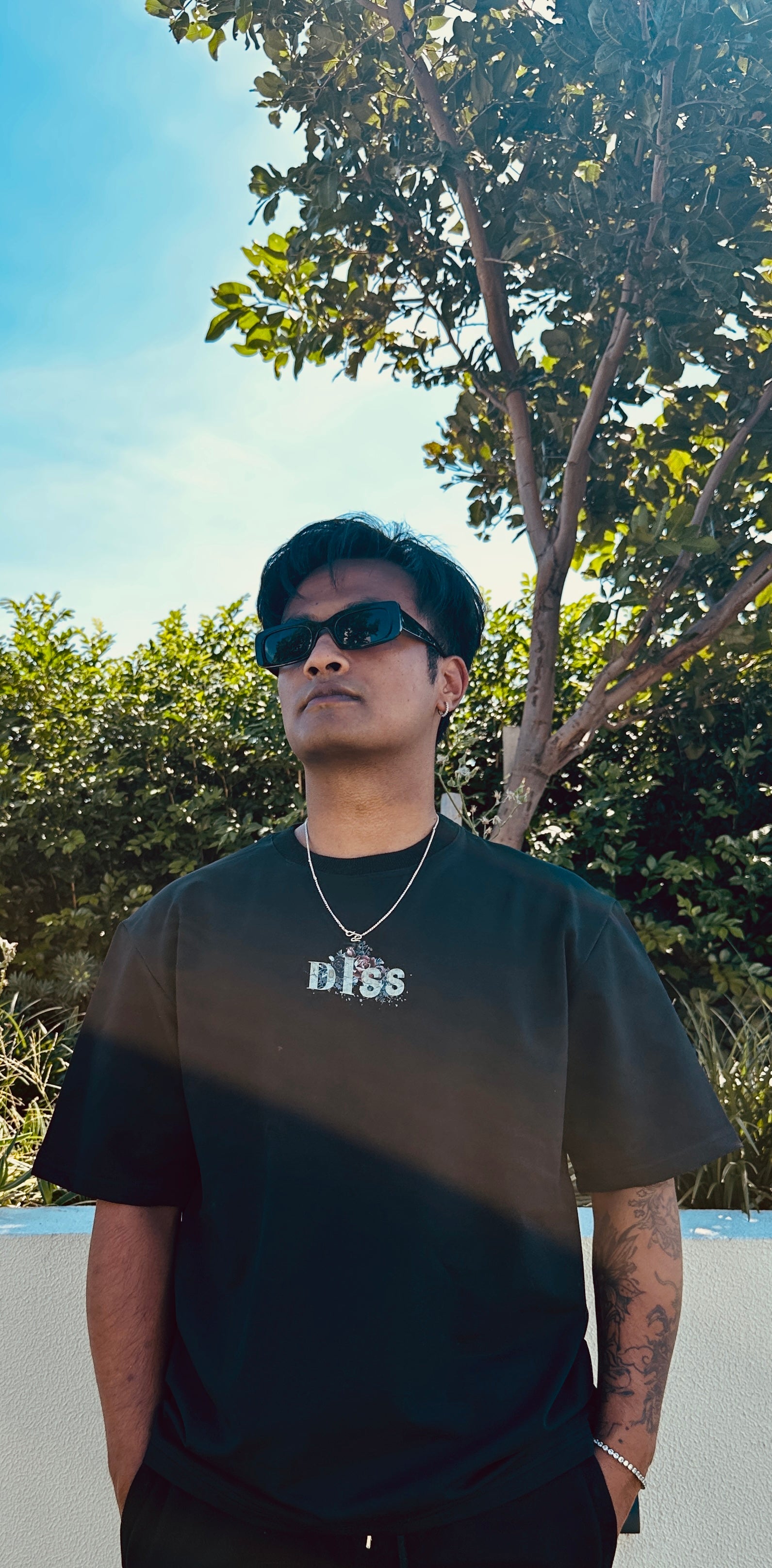 "Floral" Black Diss Clothing