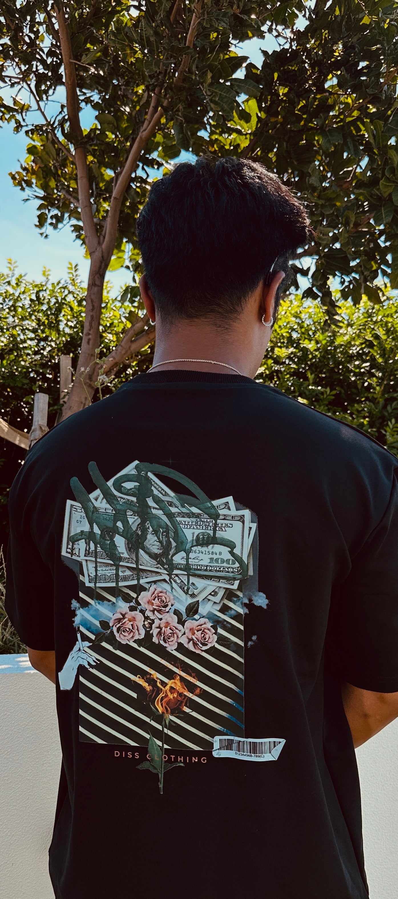 "Floral" Black Diss Clothing